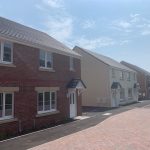 row of houses at Parc Y Dderwen