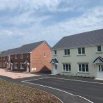 row of houses at Parc Y Dderwen