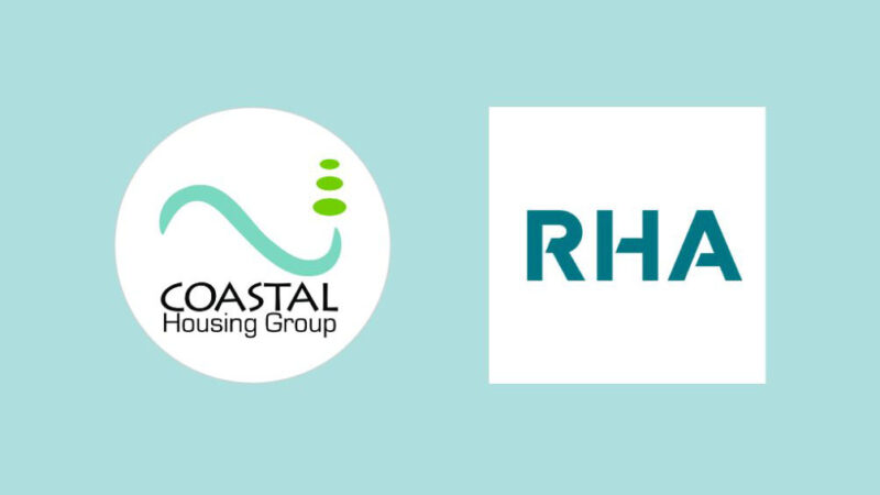 Coastal and RHA logos on turquoise background